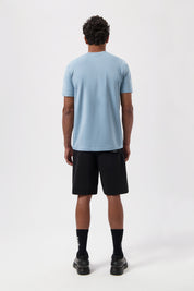 LOGO SLIM T-SHIRT-ARONA BLUE