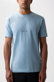 LOGO SLIM T-SHIRT-ARONA BLUE