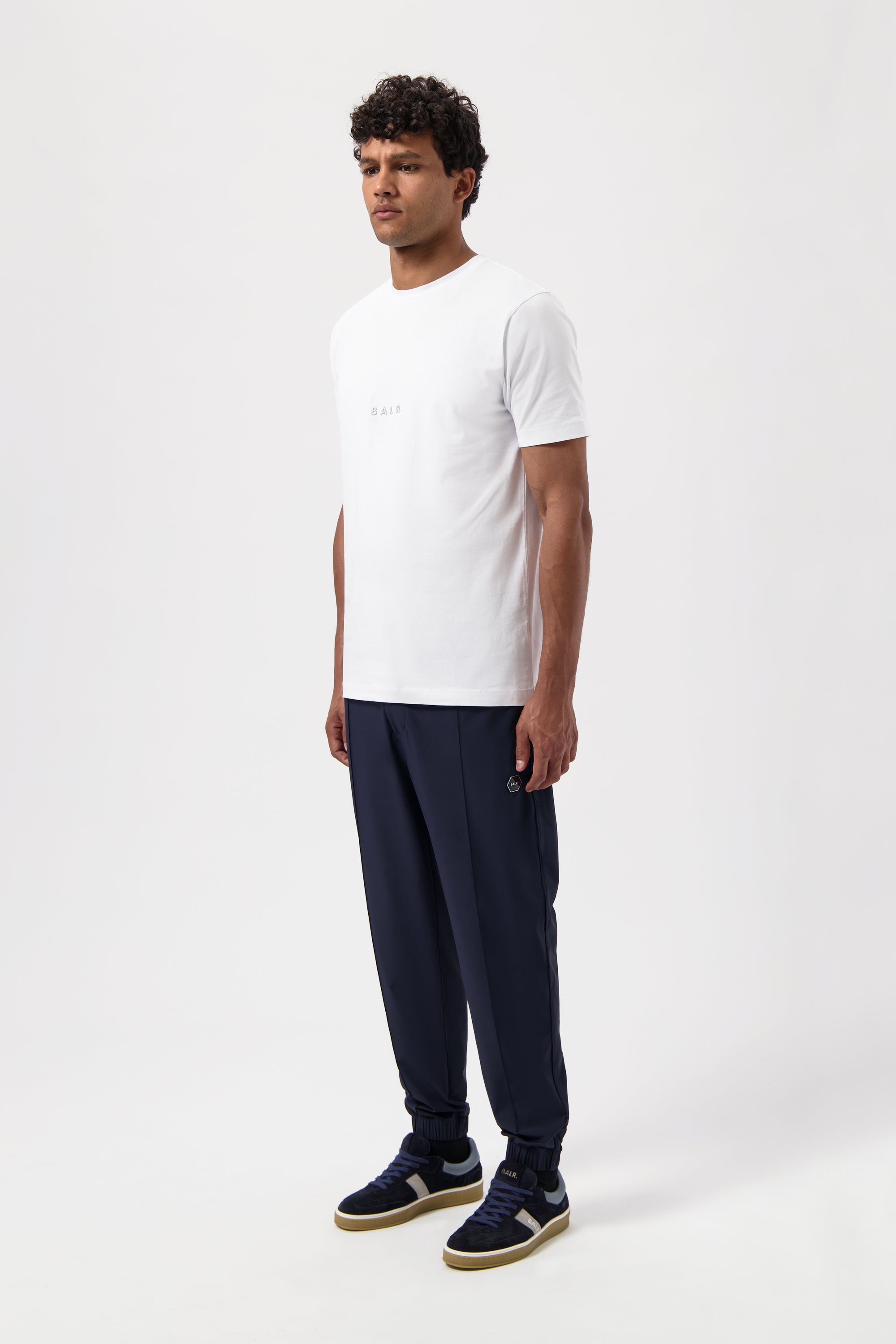 LOGO SLIM T-SHIRT-BRIGHT WHITE