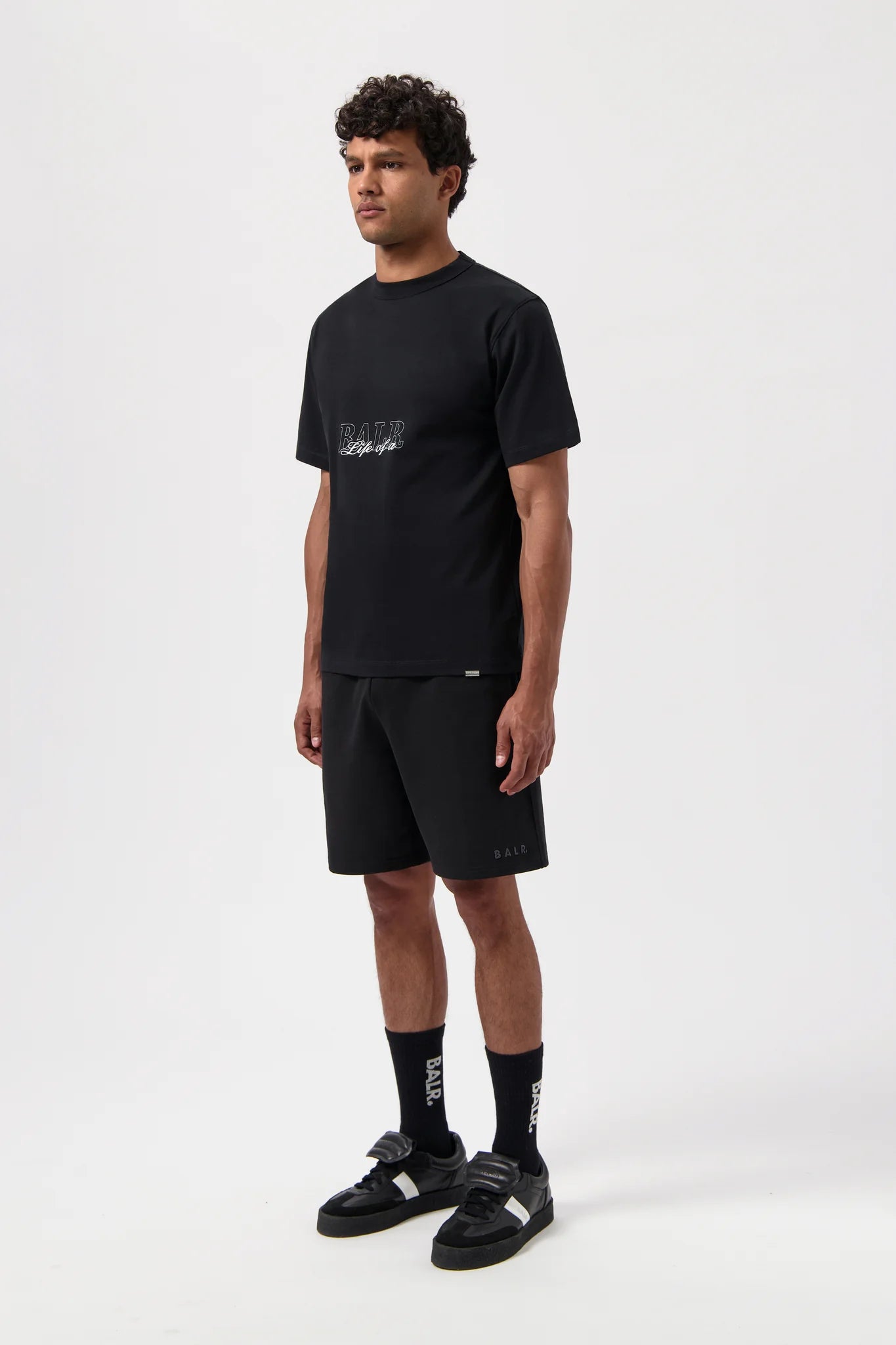 SCRIPT T-SHIRT-JET BLACK
