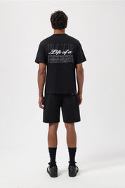 SCRIPT T-SHIRT-JET BLACK
