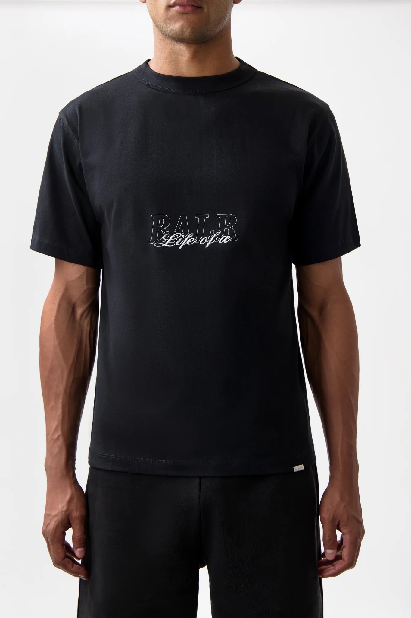 SCRIPT T-SHIRT-JET BLACK