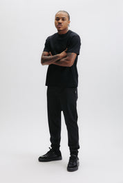 HEX-SERIES MERCERIZED T-SHIRT - JET BLACK
