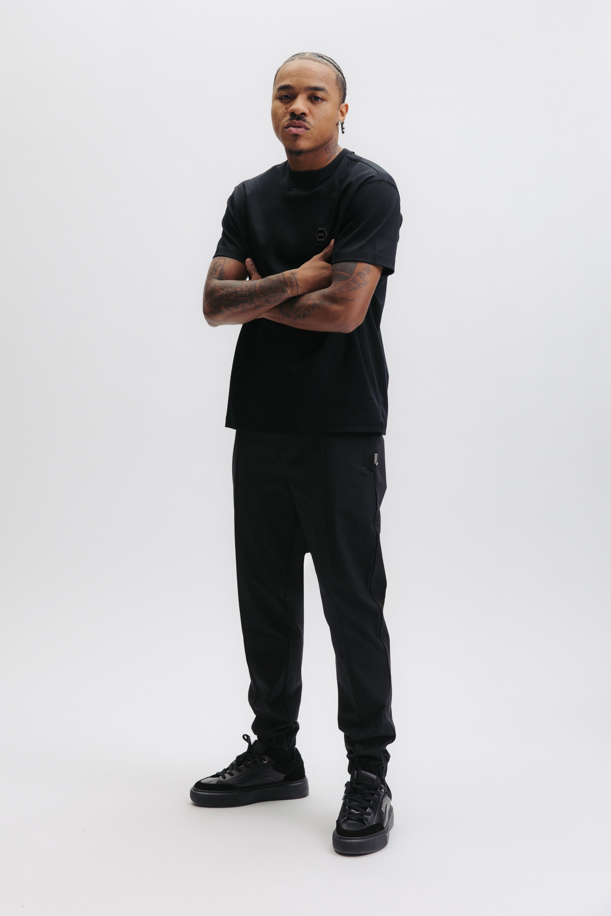 HEX-SERIES MERCERIZED T-SHIRT - JET BLACK