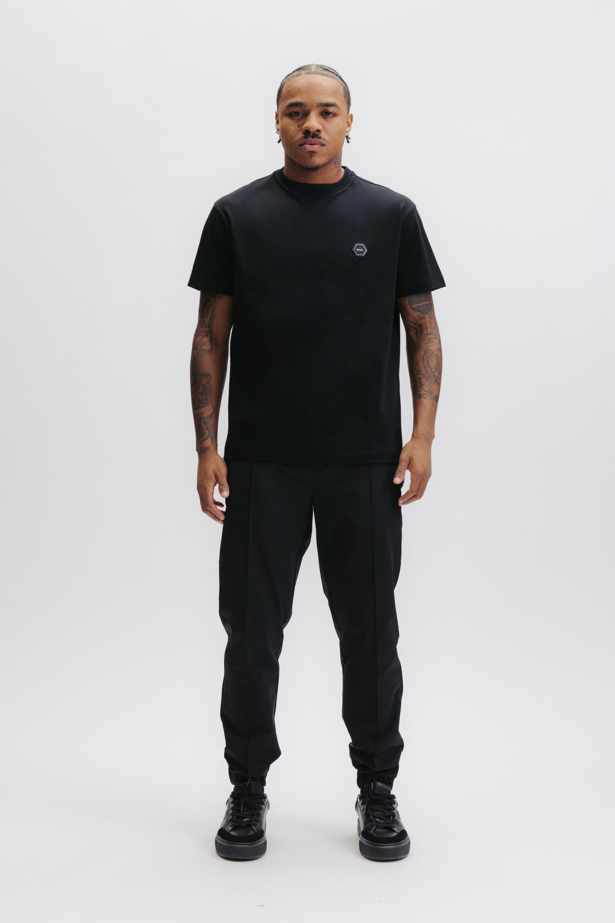 HEX-SERIES MERCERIZED T-SHIRT - JET BLACK