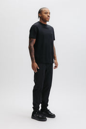 HEX-SERIES MERCERIZED T-SHIRT - JET BLACK