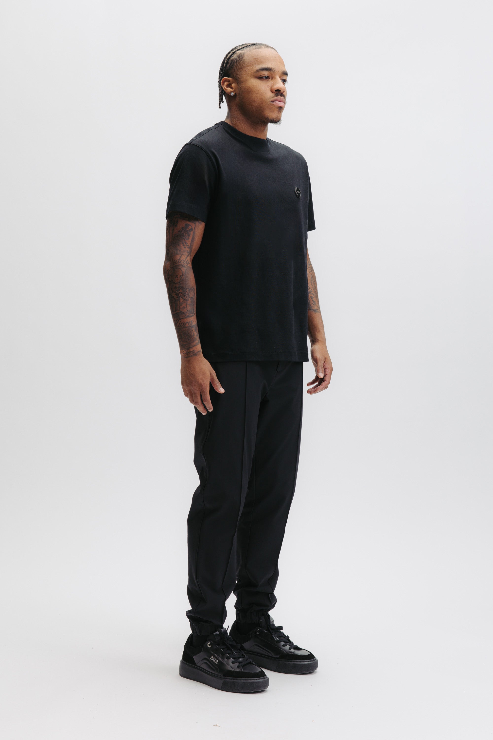 HEX-SERIES MERCERIZED T-SHIRT - JET BLACK
