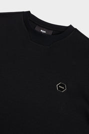 HEX-SERIES MERCERIZED T-SHIRT - JET BLACK
