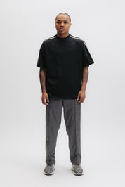 TAPE BOX T-SHIRT - JET BLACK