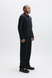 Q SERIES L/S POLO - JET BLACK