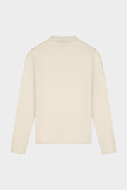 Q SERIES L/S POLO - WHITE SWAN