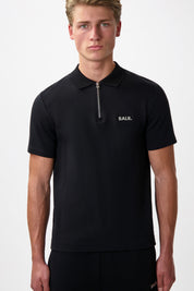 Q-SERIES REGULAR FIT POLO SHIRT JET BLACK