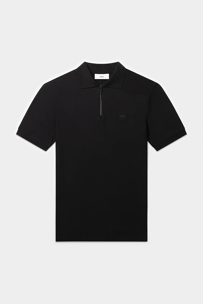 日本限定 / Q+ REGULAR FIT POLO JETBLACK