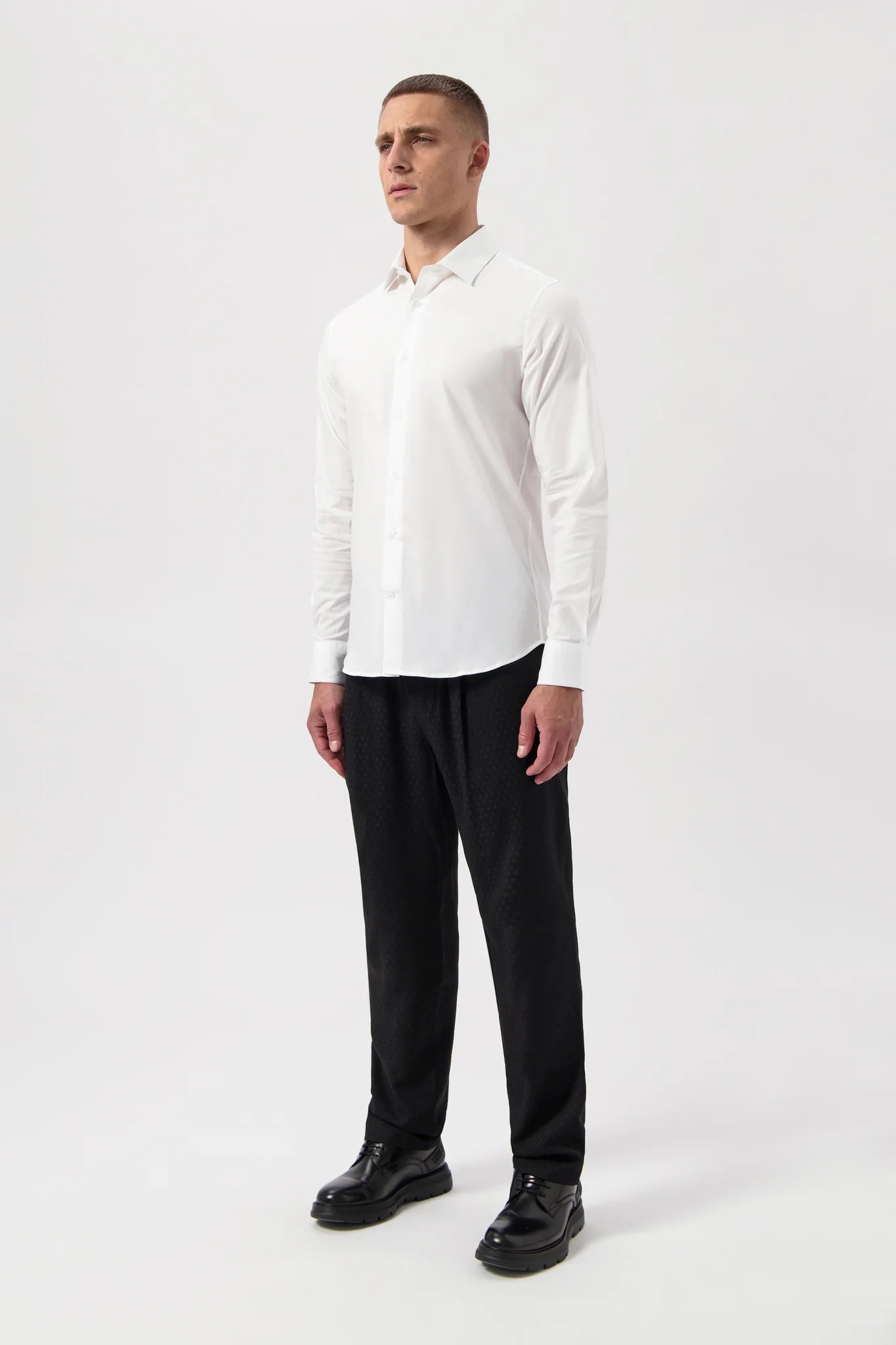 HEX-SERIES SLIM SHIRT-BRIGHT WHITE