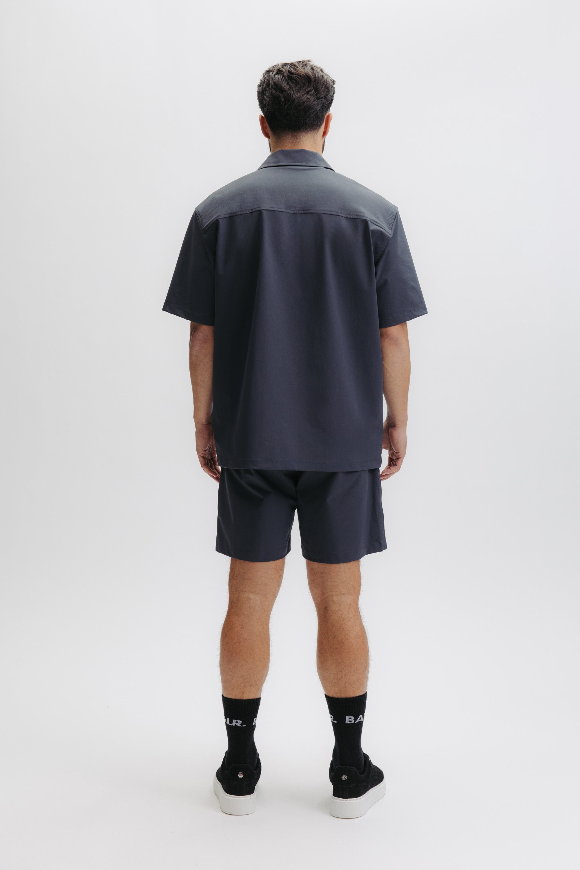 HEX-SERIES RELAXED SHORT SLEEVE OVERSHIRT - EBONY BUE