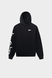 GAME OF THE GODS GRAFFITI BOX FIT HOODIE-Jet Black