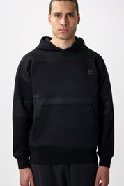 HEXLINE BOX FIT HOODIE-Jet Black