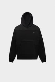 HEXLINE BOX FIT HOODIE-Jet Black