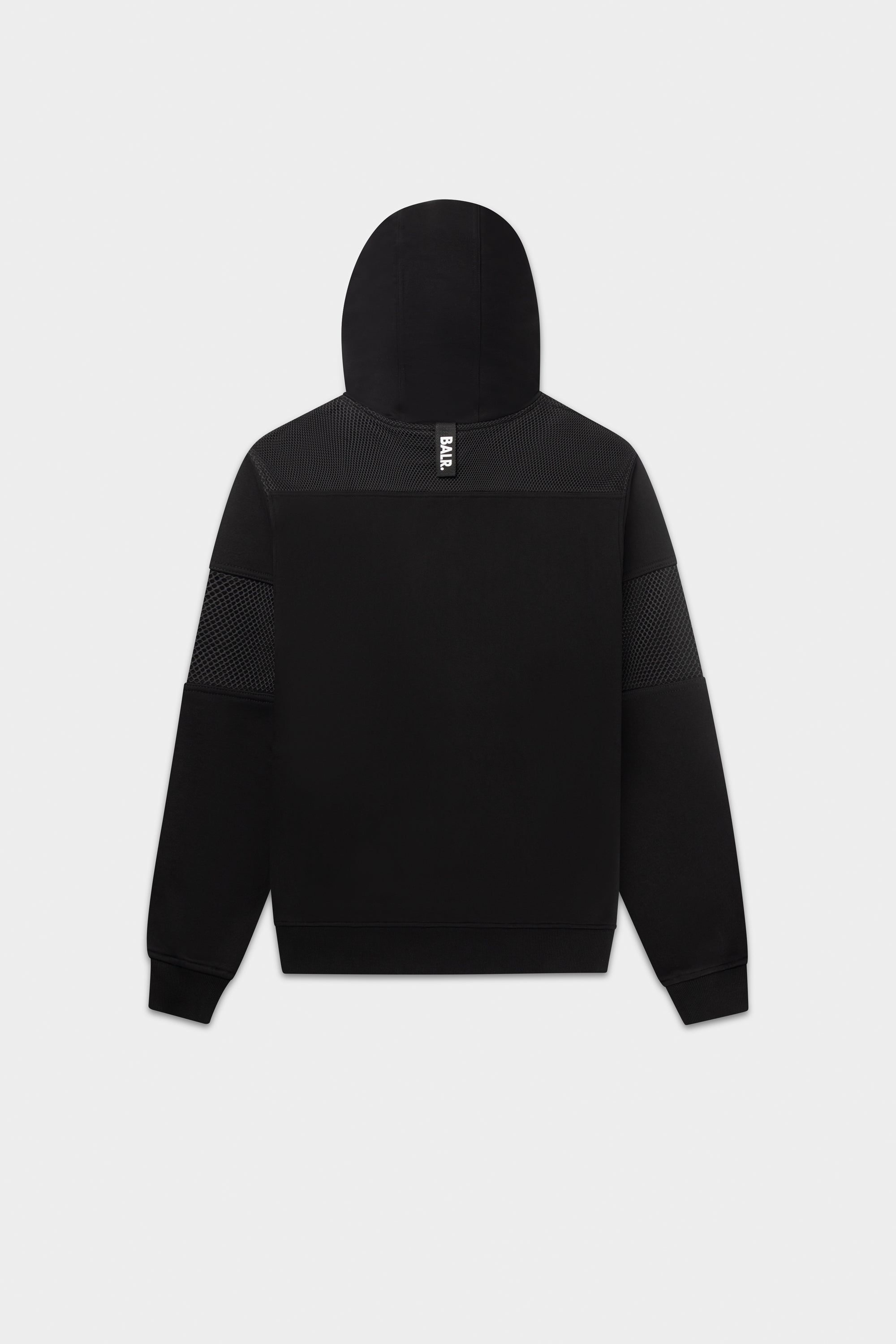 HEXLINE BOX FIT HOODIE-Jet Black