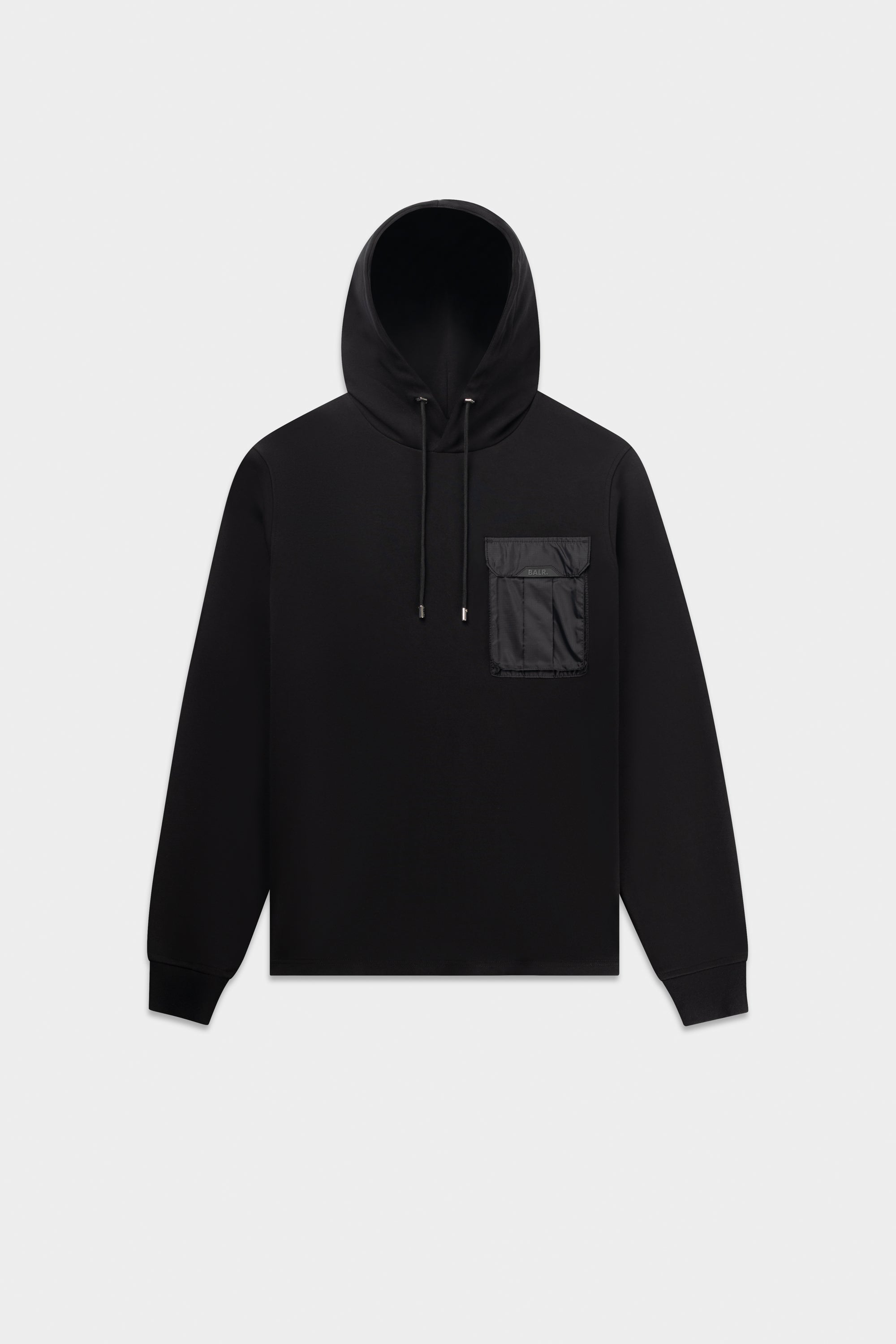 Q-CARGO REGULAR FIT HOODIE-Jet Black