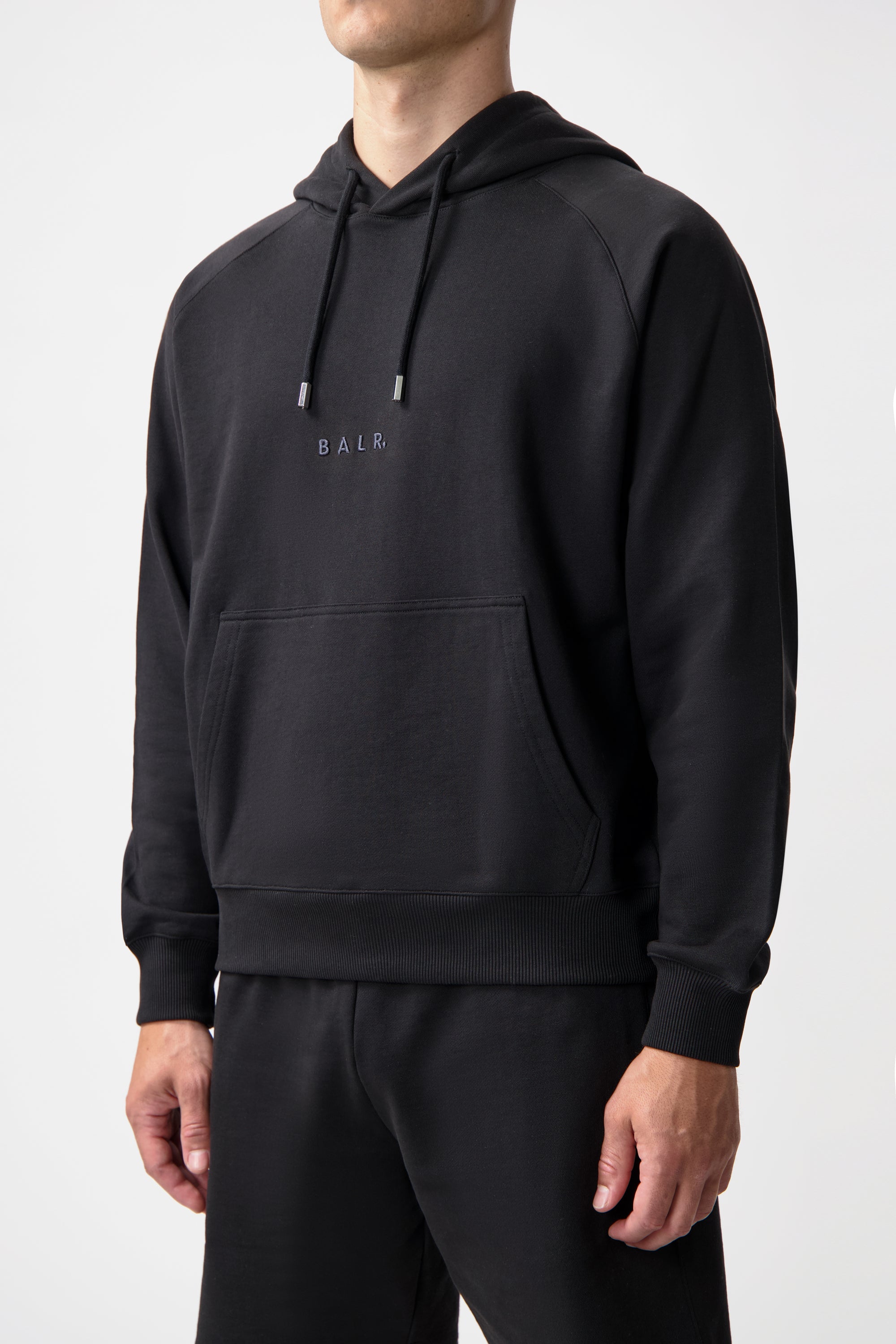 LOGO HOODIE-JET BLACK