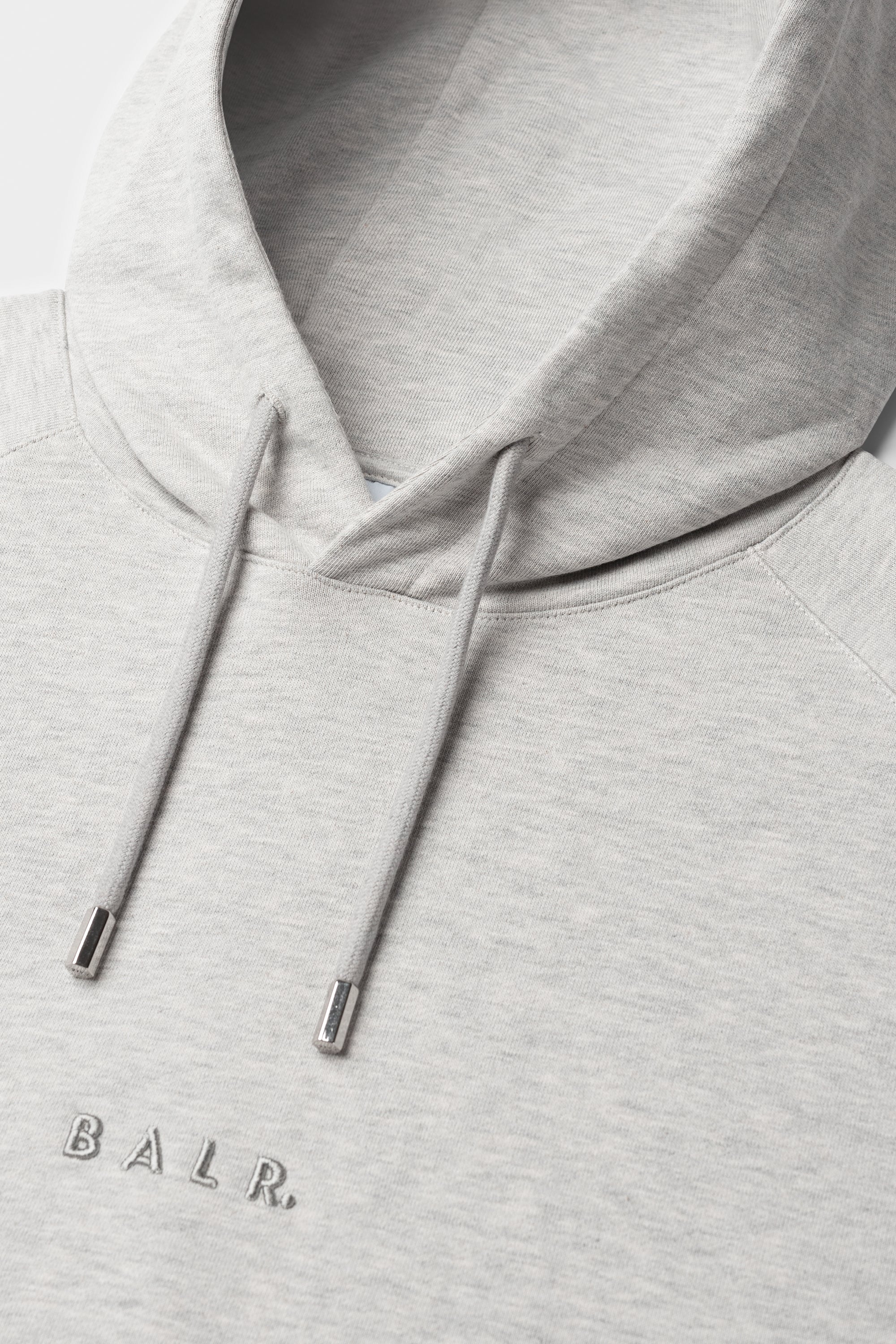 LOGO HOODIE-LT GREY MELANGE