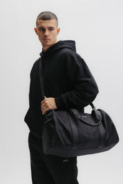 NYLON CLASSIC DUFFLE BAG - JET BLACK