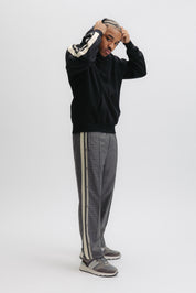 TAPE HOODIE - JET BLACK