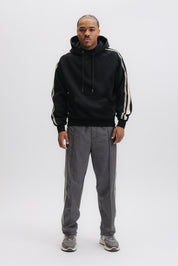 TAPE HOODIE - JET BLACK