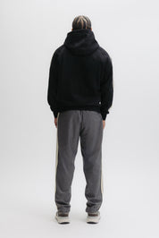 TAPE HOODIE - JET BLACK