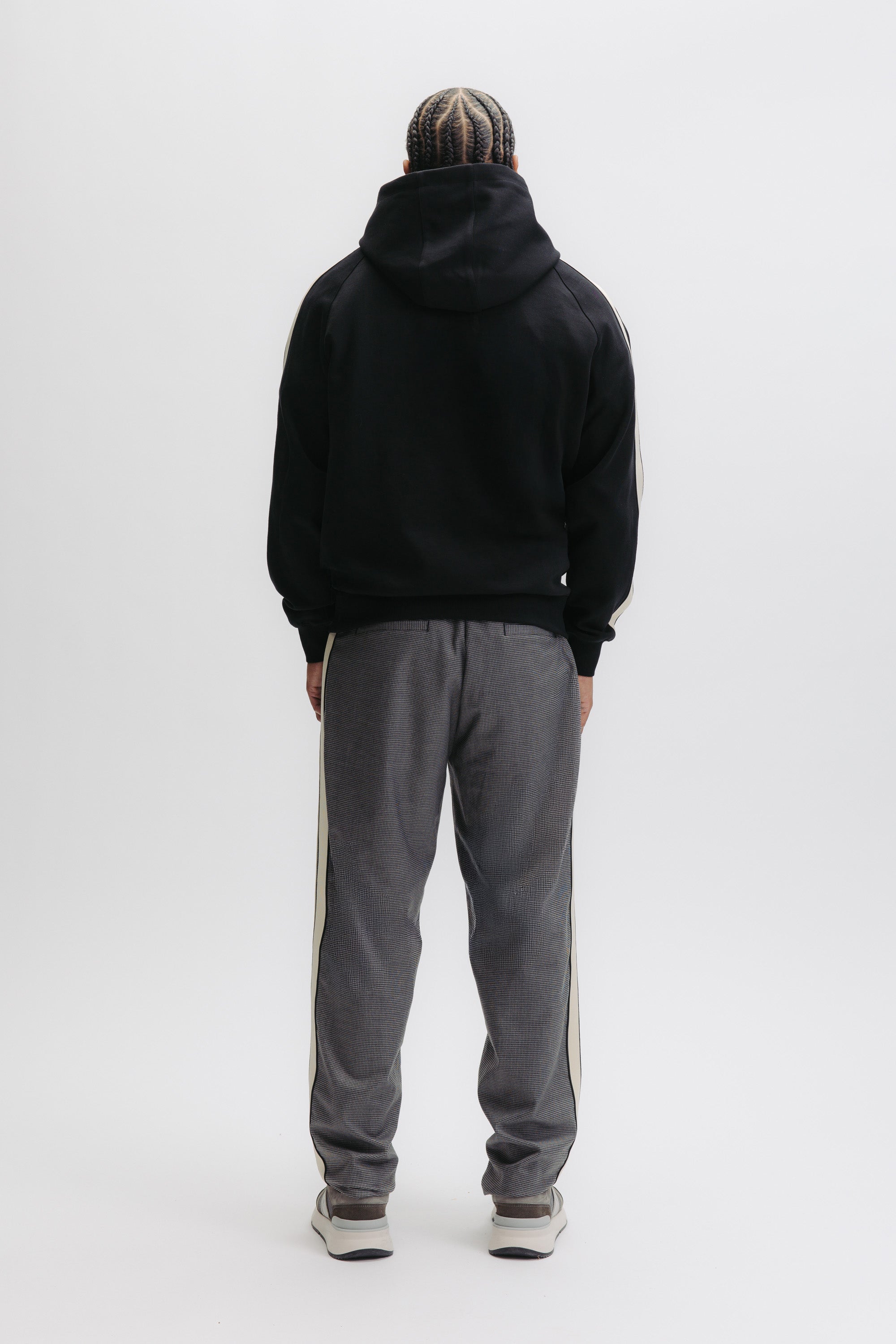 TAPE HOODIE - JET BLACK