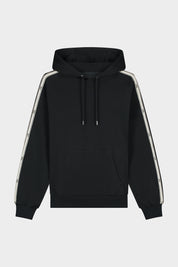 TAPE HOODIE - JET BLACK