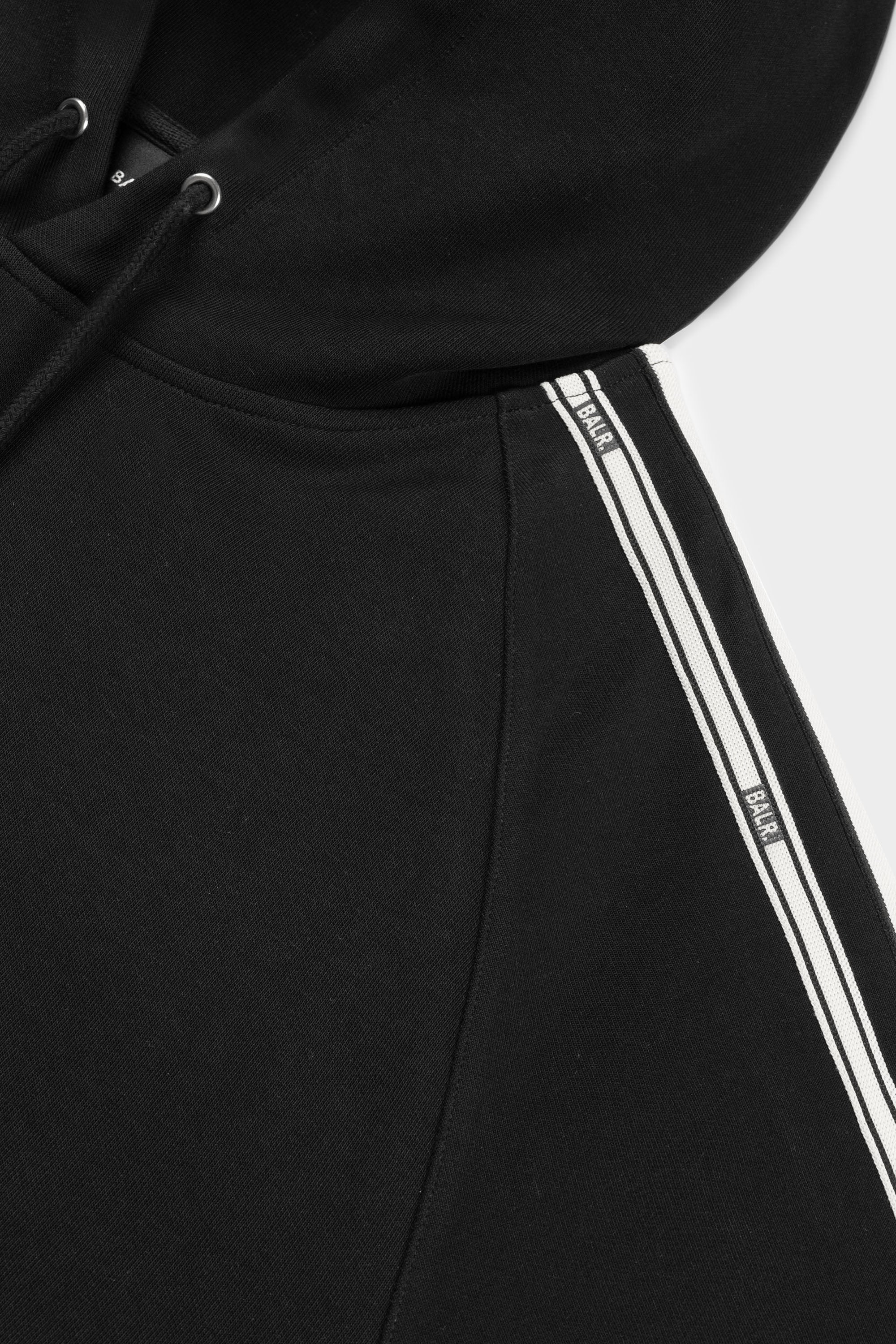 TAPE HOODIE - JET BLACK