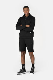 BRAND REGULAR FIT HALF ZIP JET BLACK