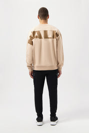 GAME DAY BOX FIT CREWNECK-SESAME