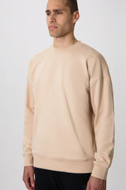 GAME DAY BOX FIT CREWNECK-SESAME