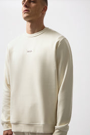 Q-SERIES REGULAR FIT CREWNECK WHITE SWAN