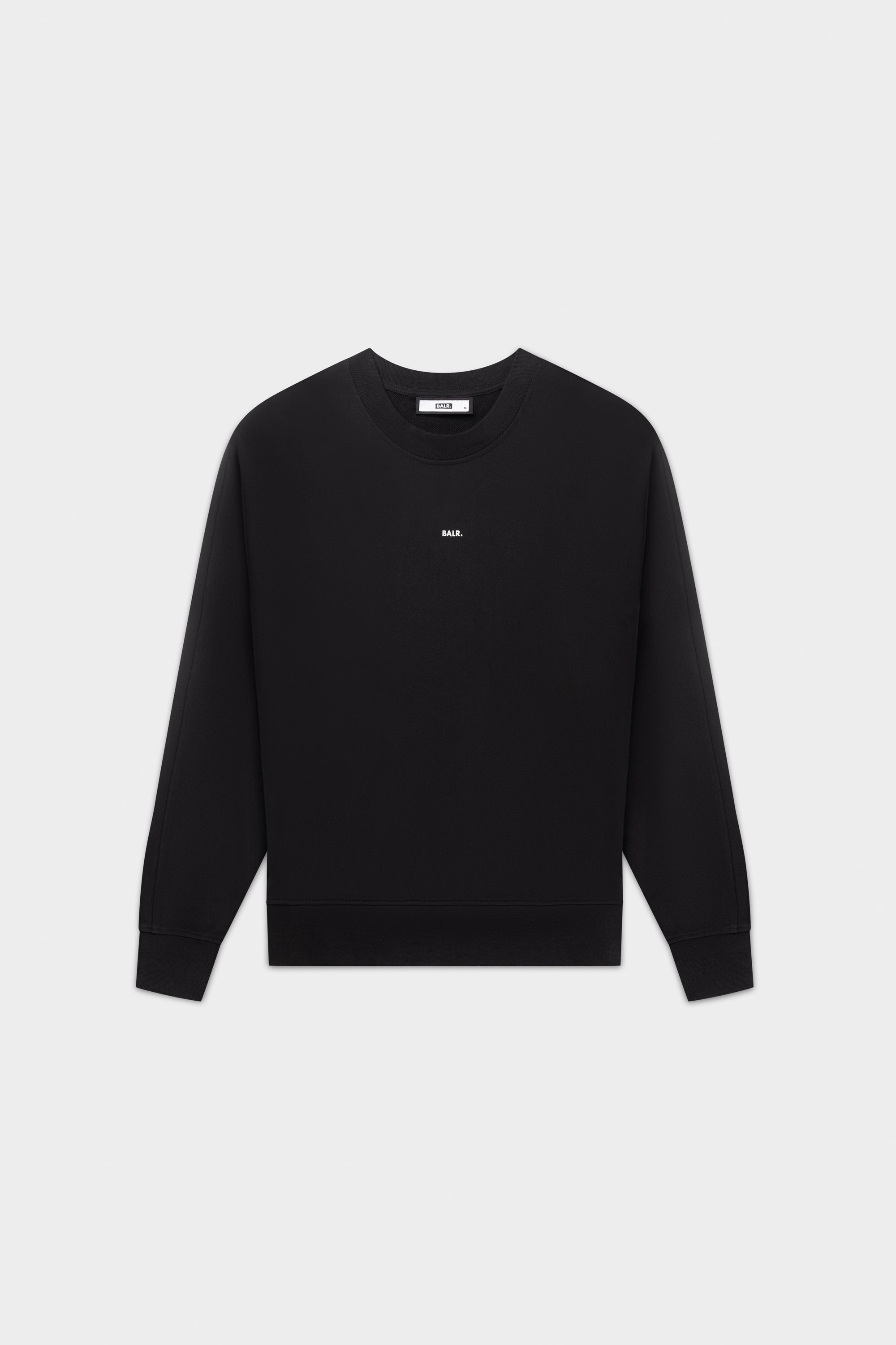 BRAND BOX FIT CREWNECK-Jet Black