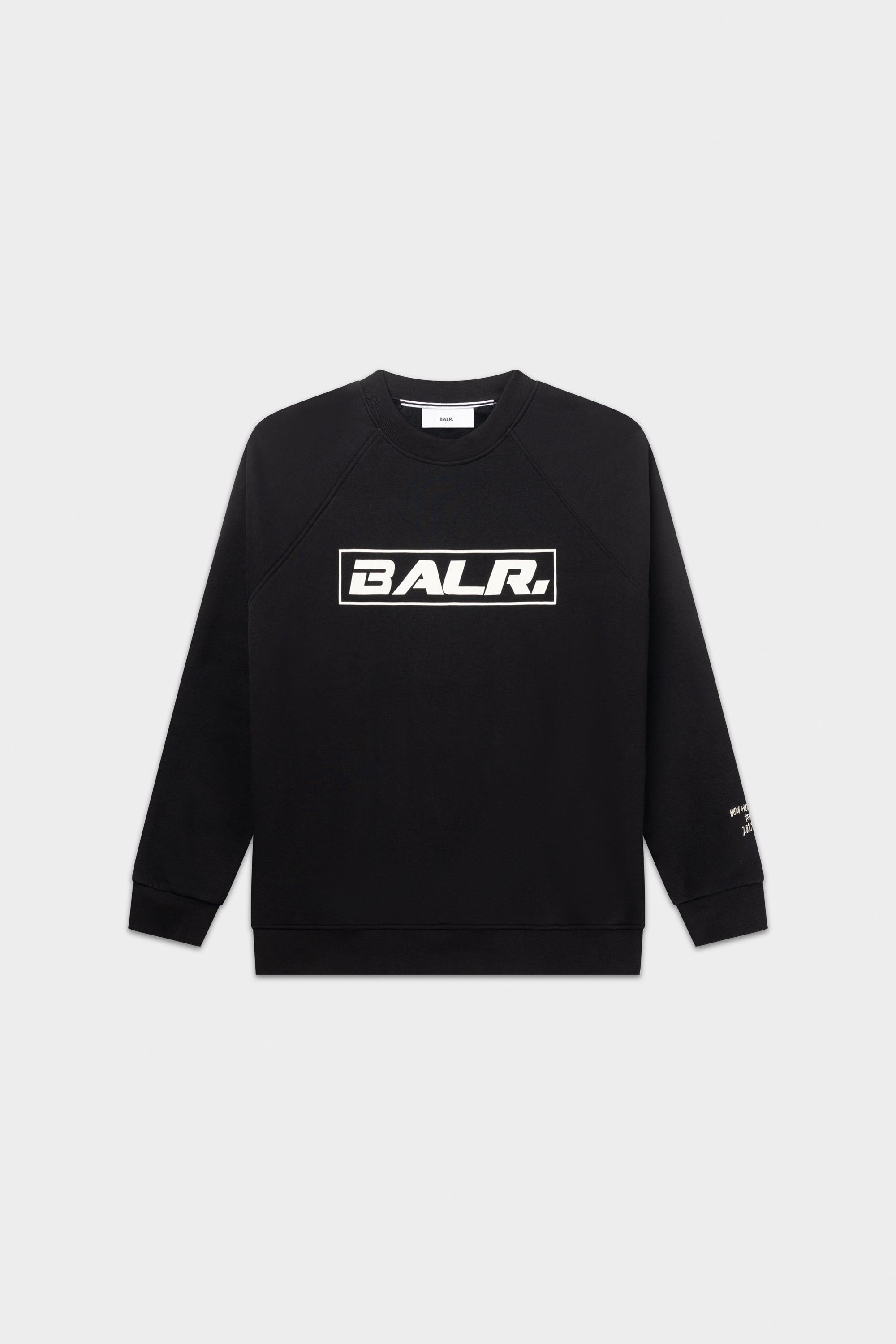 THE CLUB BOX FIT CREWNECK-Jet Black