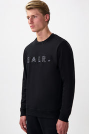 BALR. MONOGRAM EMBRO REGULAR FIT CREWNECK-Jet Black/Phantom