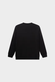 BALR. MONOGRAM EMBRO REGULAR FIT CREWNECK-Jet Black/Phantom