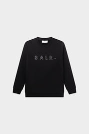 BALR. MONOGRAM EMBRO REGULAR FIT CREWNECK-Jet Black/Phantom