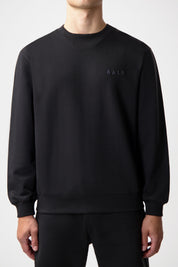 LOGO CREWNECK-JET BLACK