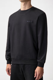 LOGO CREWNECK-JET BLACK