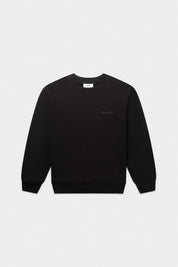 LOGO CREWNECK-JET BLACK