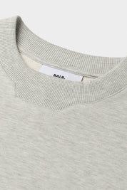 LOGO CREWNECK-LT GREY MELANGE