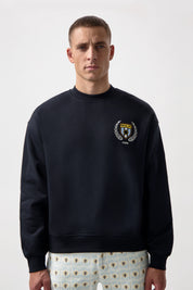 GOTL BOX CREWNECK-JET BLACK