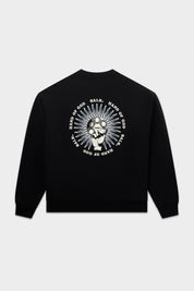 GOTL BOX CREWNECK-JET BLACK