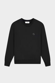 HEX-SERIES BADGE CREWNECK - JET BLACK