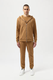 Q-SERIES REGULAR FIT ZIP THROUGH HOODIE-TOASTED COCONUT